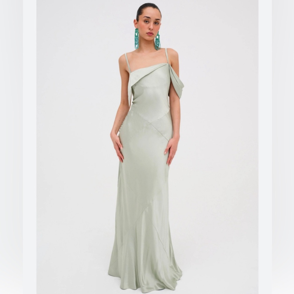 NWOT For Love and Lemons Jewel Maxi Dress in Green Size XS